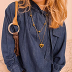 Gold Heart Pendant Necklace – Minimalist Love Necklace