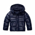 Women's Padded Winter Jacket with Hood and Glossy Finish – Water-Repellent