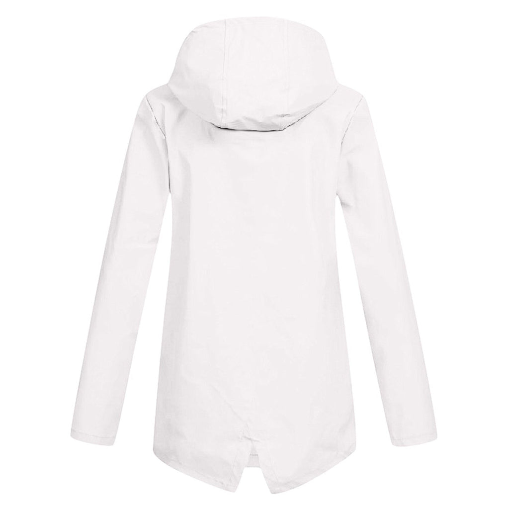 Women's Water-Repellent Zip Jacket with Hood – Lightweight Transitional Coat
