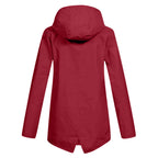 Women's Water-Repellent Zip Jacket with Hood – Lightweight Transitional Coat