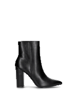 2-in-1 Convertible Knee-High Boots - Black Heeled