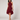 Halter Ruffle Flared Midi Dress