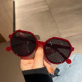 Geometric Oversized Sunglasses – Women's Hexagon Statement Sunglasses