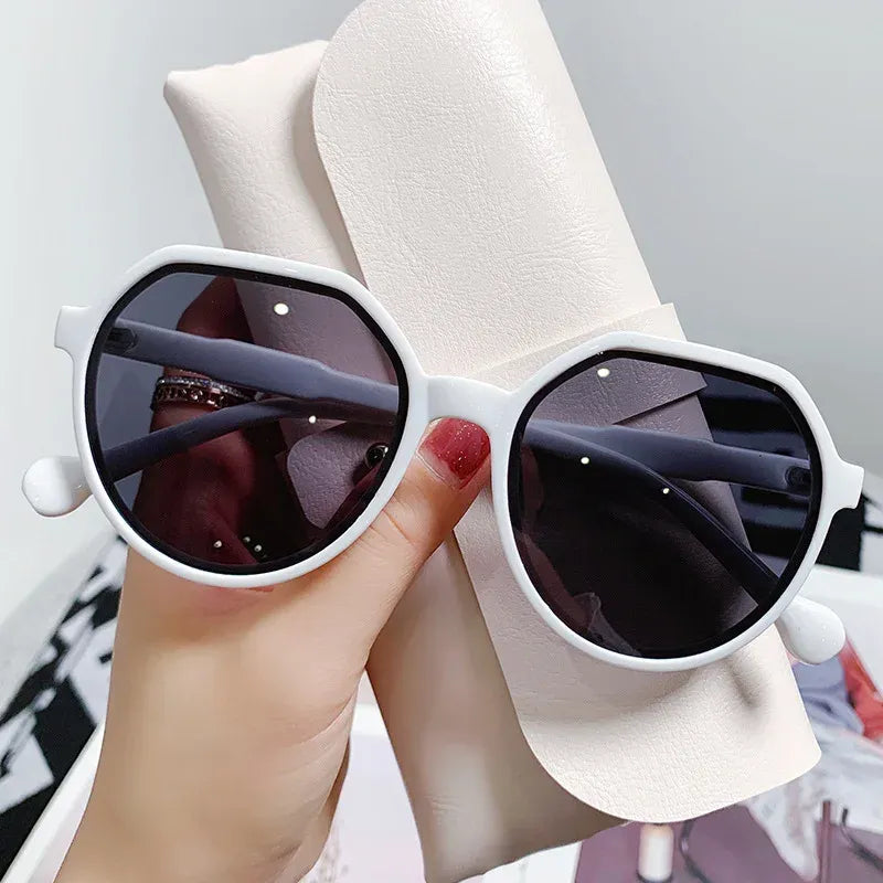 Geometric Oversized Sunglasses – Women's Hexagon Statement Sunglasses