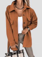 Lightweight Button Jacket – Trendy Layering Jacket in 8 Colours