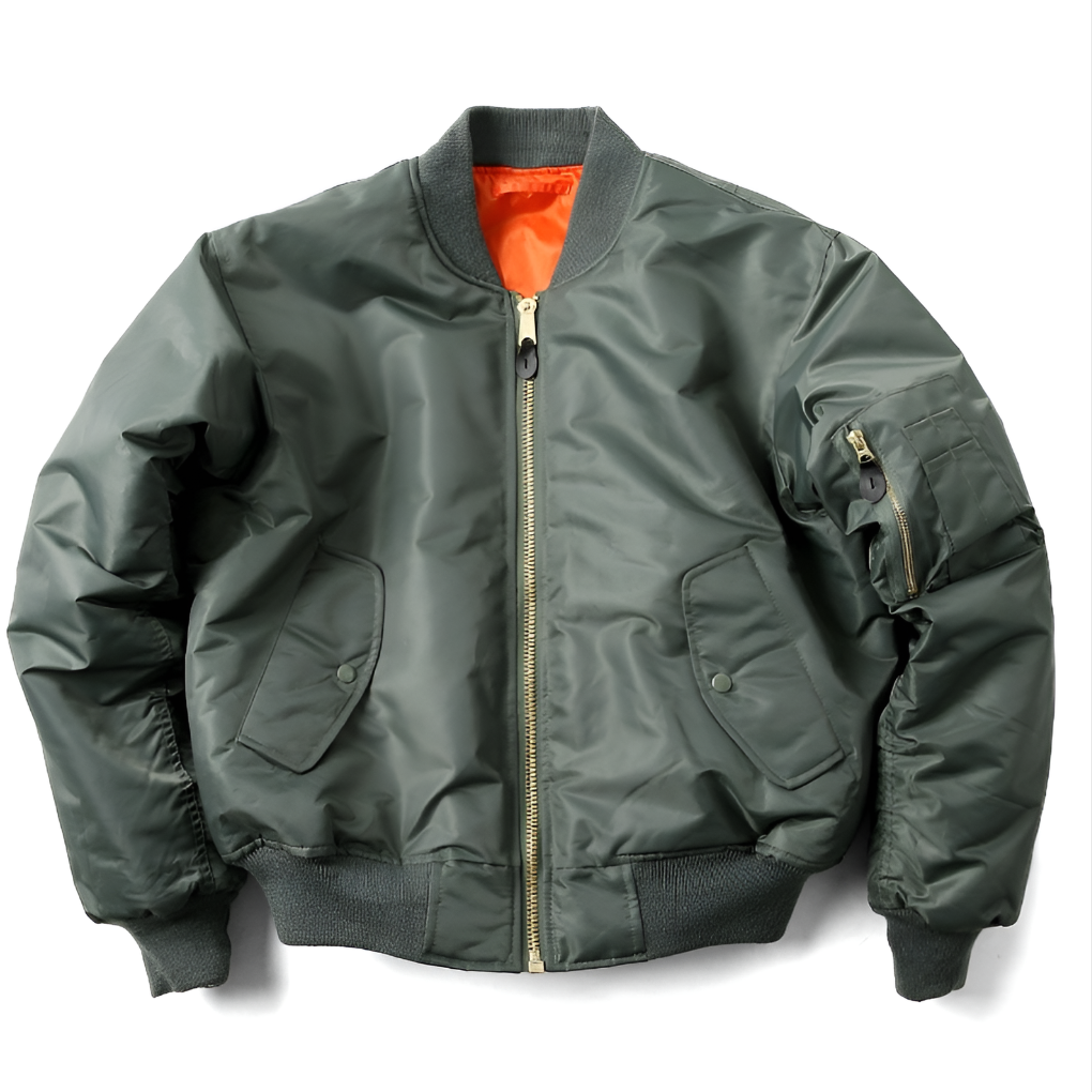 Ribbed Trim Bomber Jacket – Classic Design in 11 Colours
