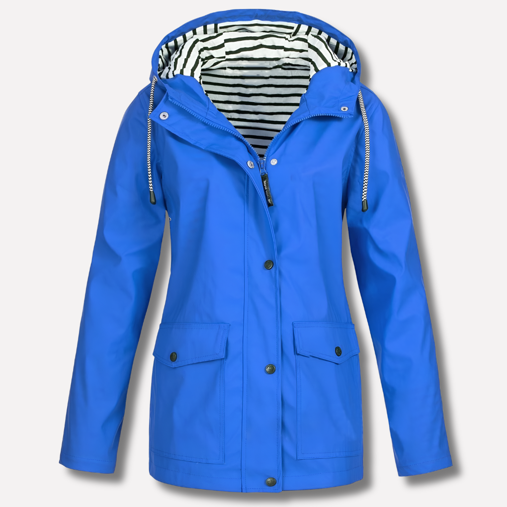 Waterproof Windproof Hooded Jacket – Women's All Weather Coat