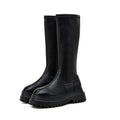 Women's Knee High Platform Boots with Chunky Lug Sole