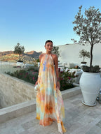Floral Halter Neck Maxi Dress – Wedding Guest Occasion Dress | Meave & Ivy
