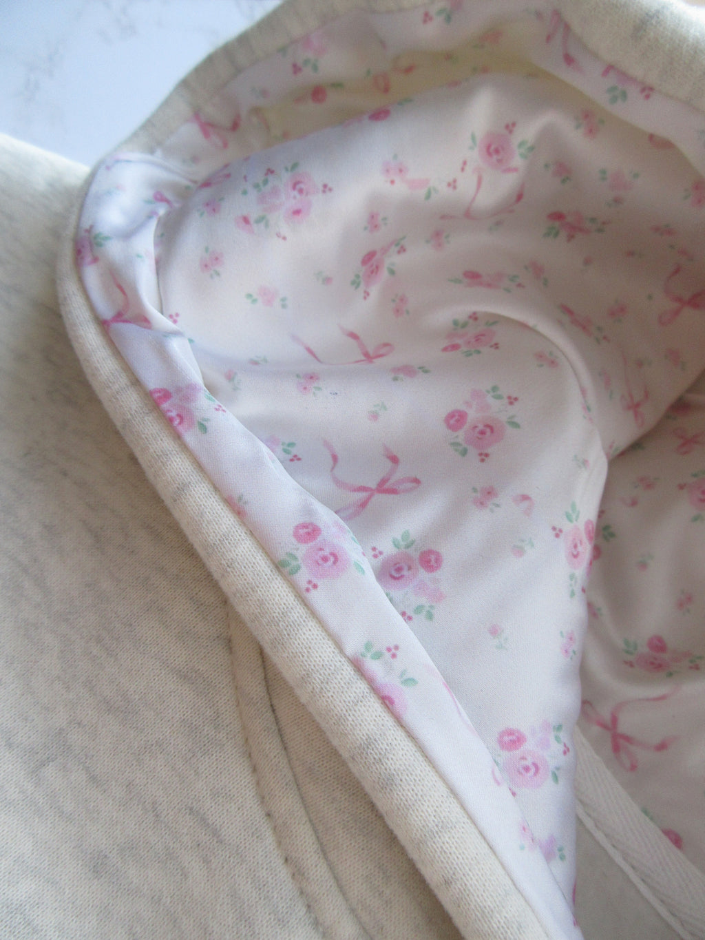 Oversized Hoodie with Bow Detail