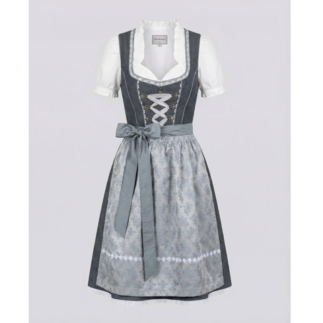Women's Classic Dirndl Midi Dress – Oktoberfest Style