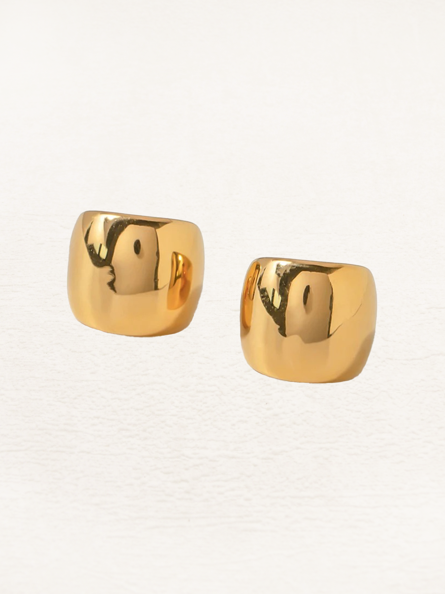 Gold Chunky Ear Cuff Set – Bold No-Piercing Clip Earrings