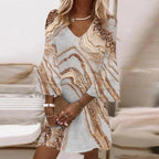Women's Elegant Flare Sleeve Mini Dress | Meave & Ivy