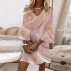Women's Elegant Flare Sleeve Mini Dress | Meave & Ivy