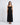 Basque Waist A-Line Maxi Dress