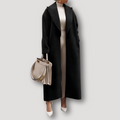 Women's Oversized Long Winter Coat – Relaxed Lapel Layer