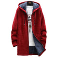 Women's Long Fleece-Lined Hooded Winter Jacket