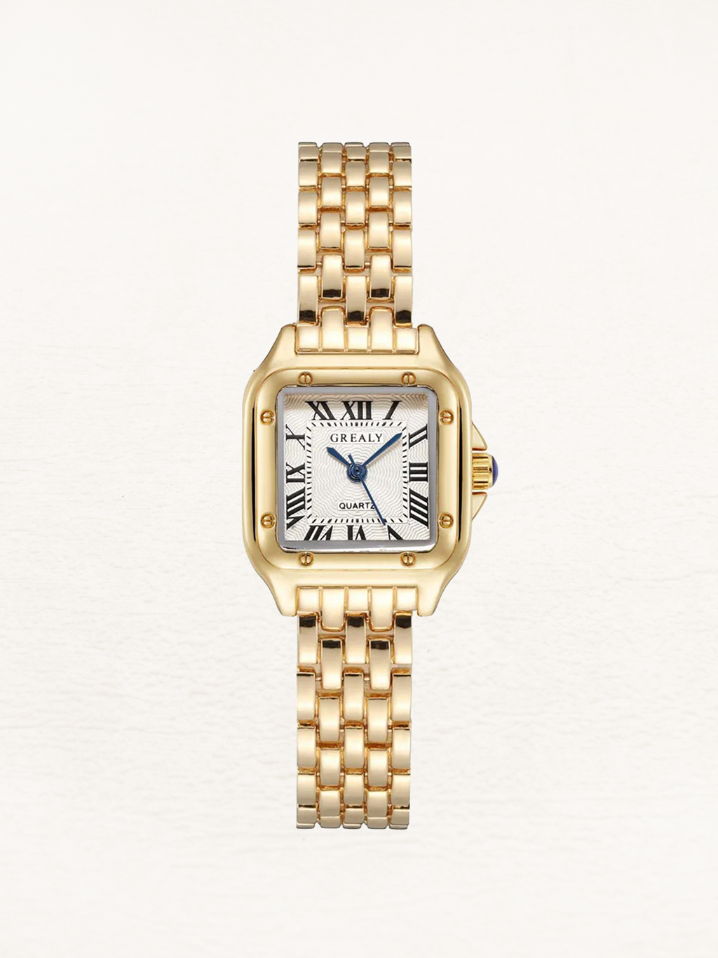 Women's Gold Square Case Bracelet Watch – Luxury Dress Watch