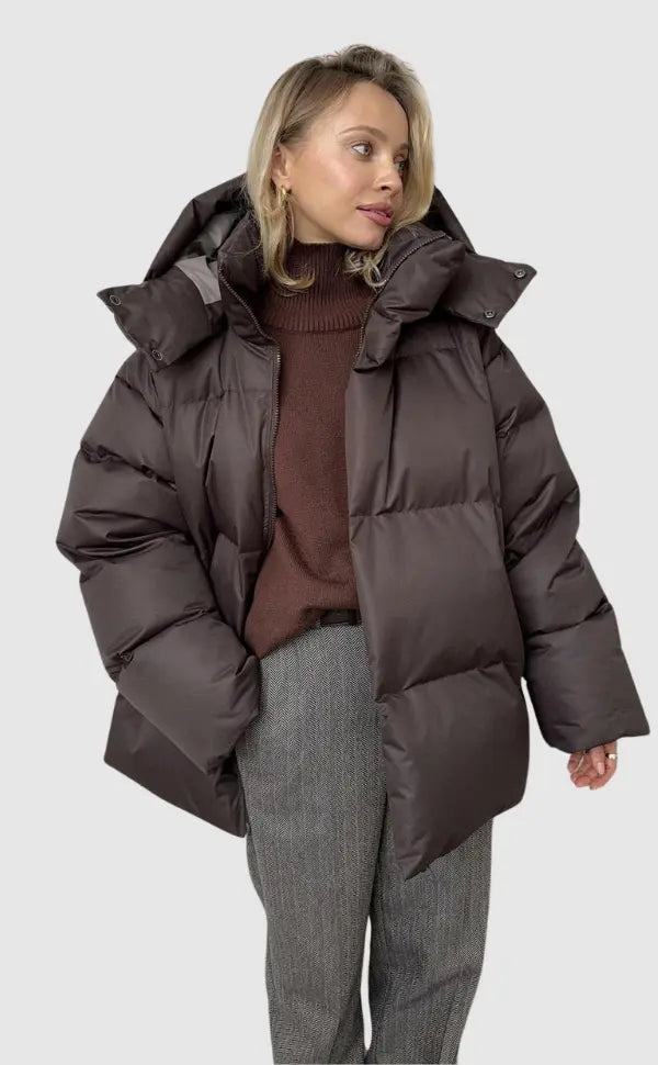 Chic Warm-Design Puffer Jacket – Modern Minimal Look