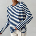 Women's Relaxed Crew Neck Sweater – Casual Long-Sleeve Layer