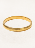Wide Gold Snake Chain Bracelet – Stretch 18K Gold Plated Bracelet (8–12 mm)