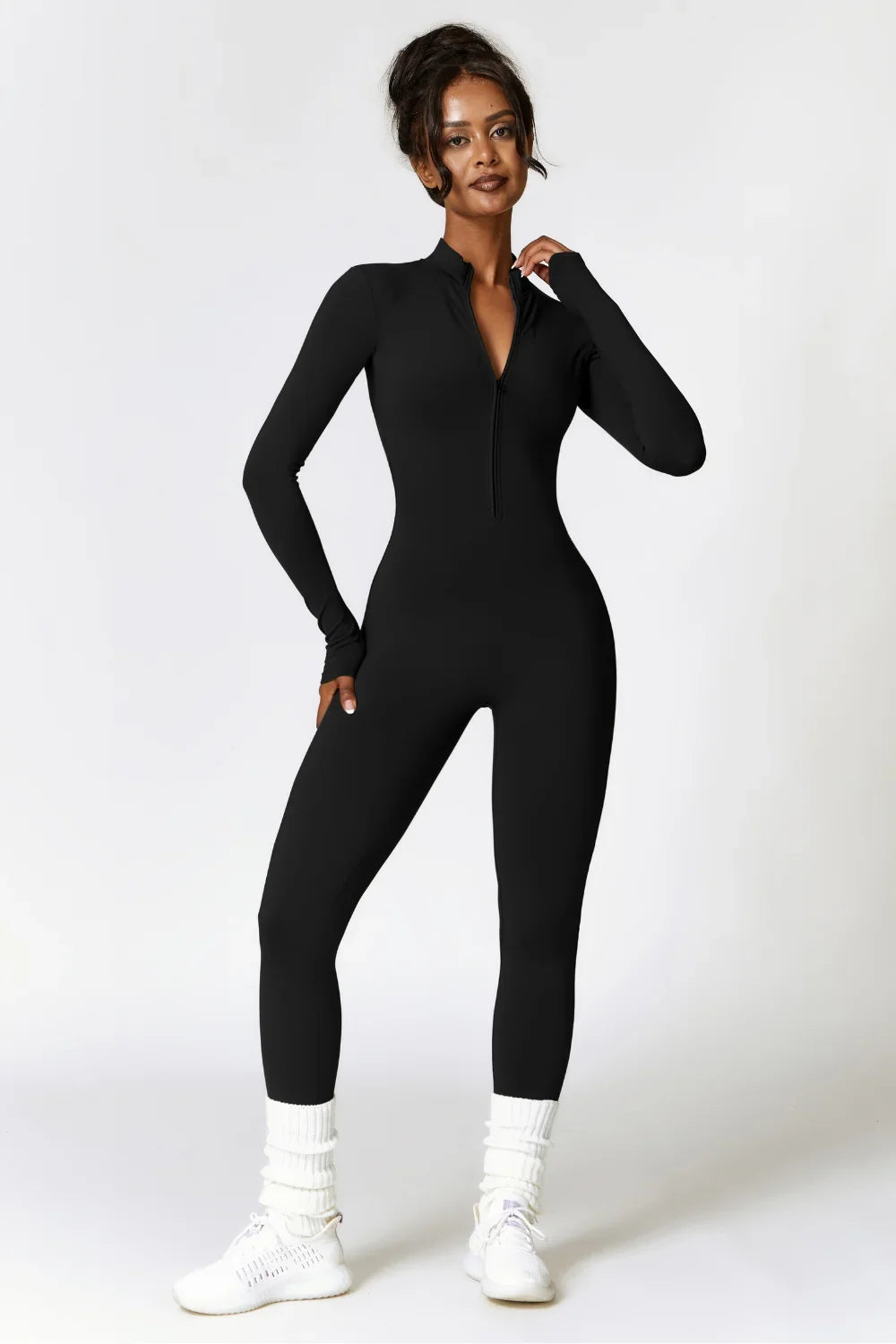 Women's Fleece Lined Winter Jumpsuit – Warm Stretch One-Piece