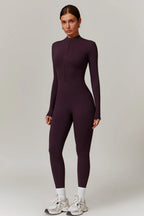 Women's Fleece Lined Winter Jumpsuit – Warm Stretch One-Piece