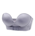 Women's Strapless Push-Up Bra with Silicone Grip