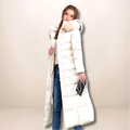 Women's Faux-Fur Hooded Long Puffer Coat