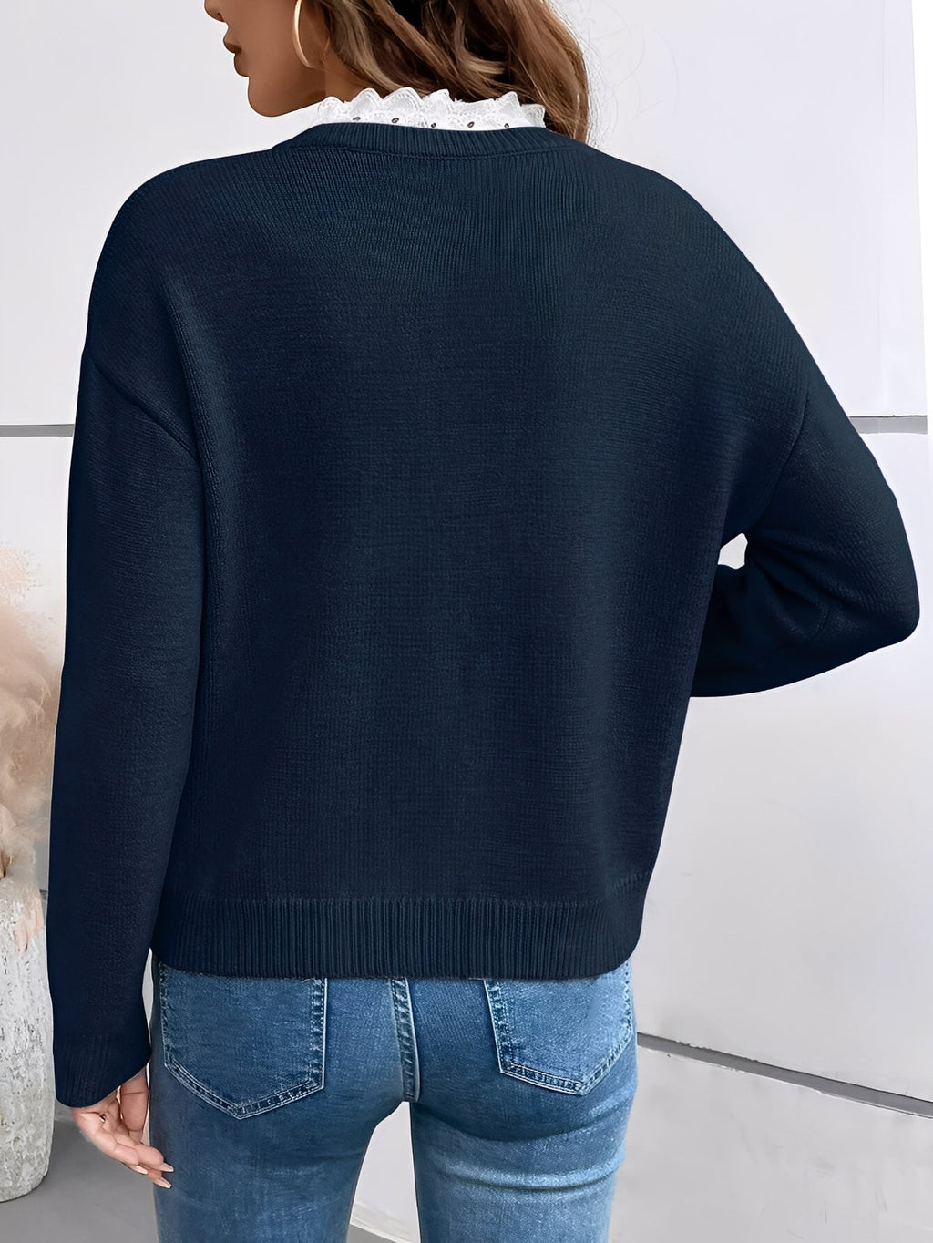 Women's Jumper – Cosy Season Essential in Blue or Burgundy