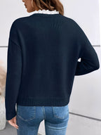 Women's Jumper – Cosy Season Essential in Blue or Burgundy