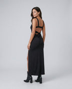 Open Back Fitted Maxi Dress