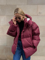 Chic Warm-Design Puffer Jacket – Modern Minimal Look