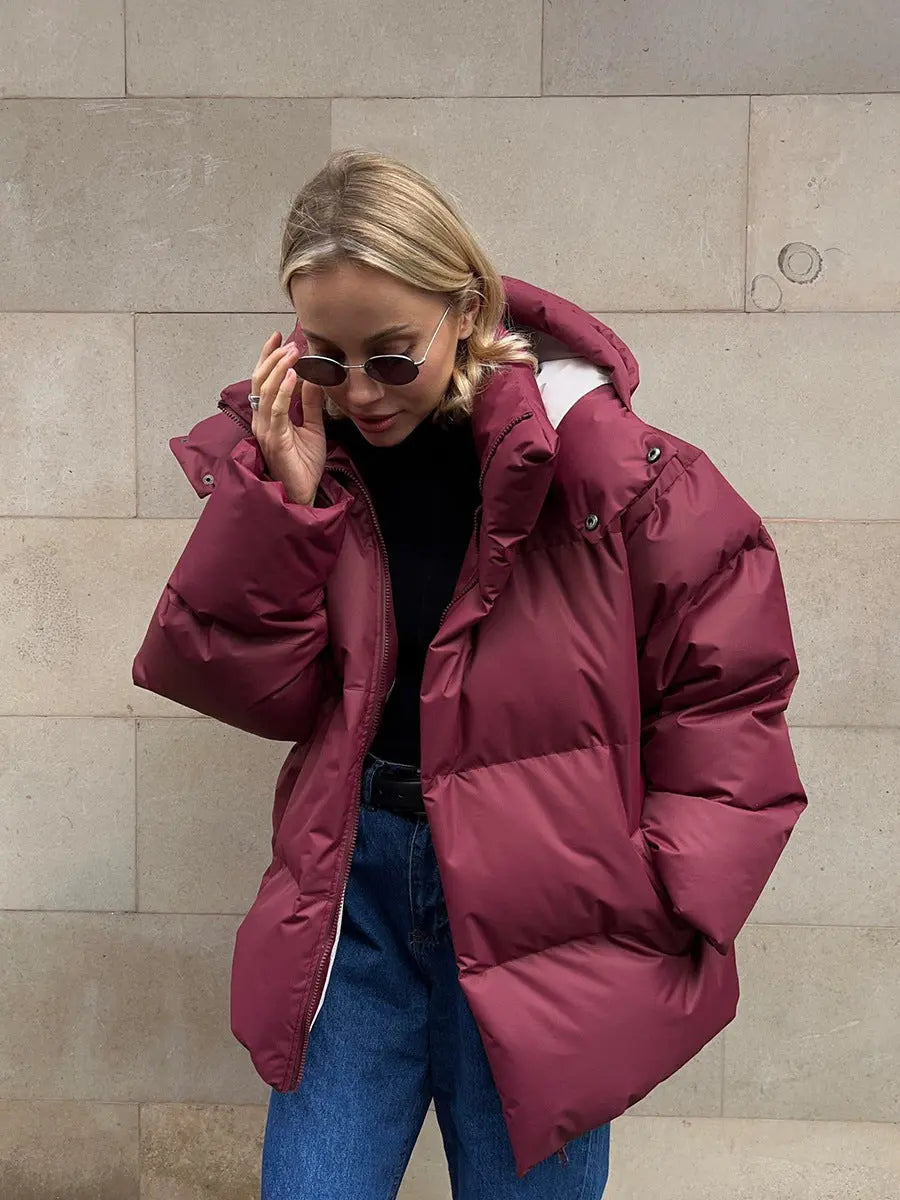 Chic Warm-Design Puffer Jacket – Modern Minimal Look