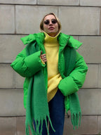 Chic Warm-Design Puffer Jacket – Modern Minimal Look