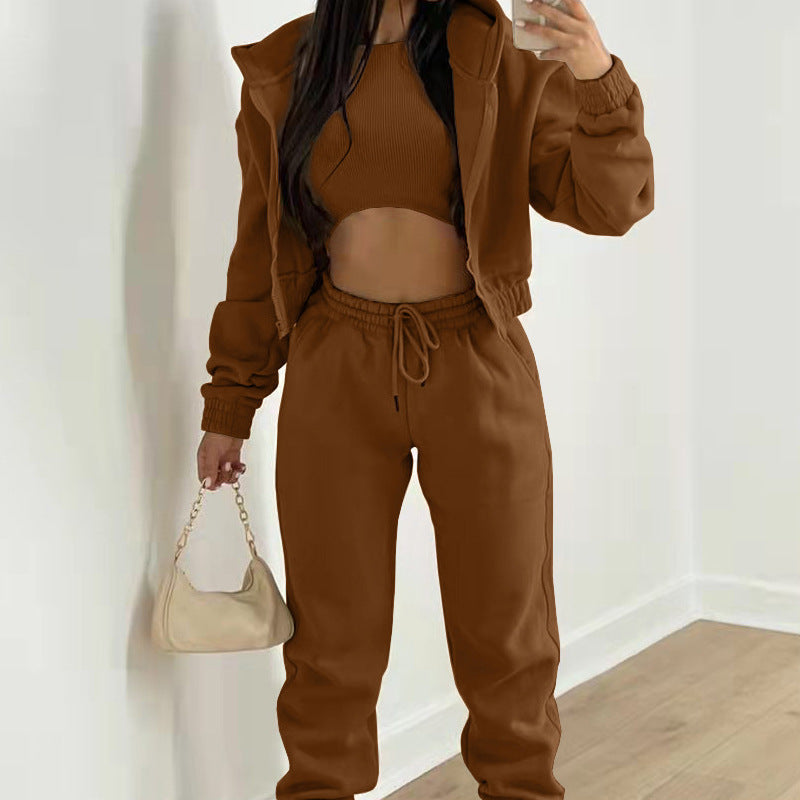 Women's Three-Piece Athleisure Co-Ord Set