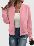 Women's Zip Jacket – Warm Elegant Layering in 9 Colours