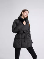 Women's Fitted Winter Coat – Warm Tailored Long Coat