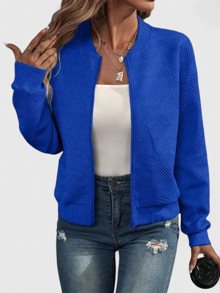 Women's Zip Jacket – Warm Elegant Layering in 9 Colours