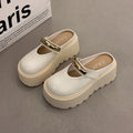 Women's Chunky Platform Mary Jane Clogs – Closed Toe Slip-On Shoes