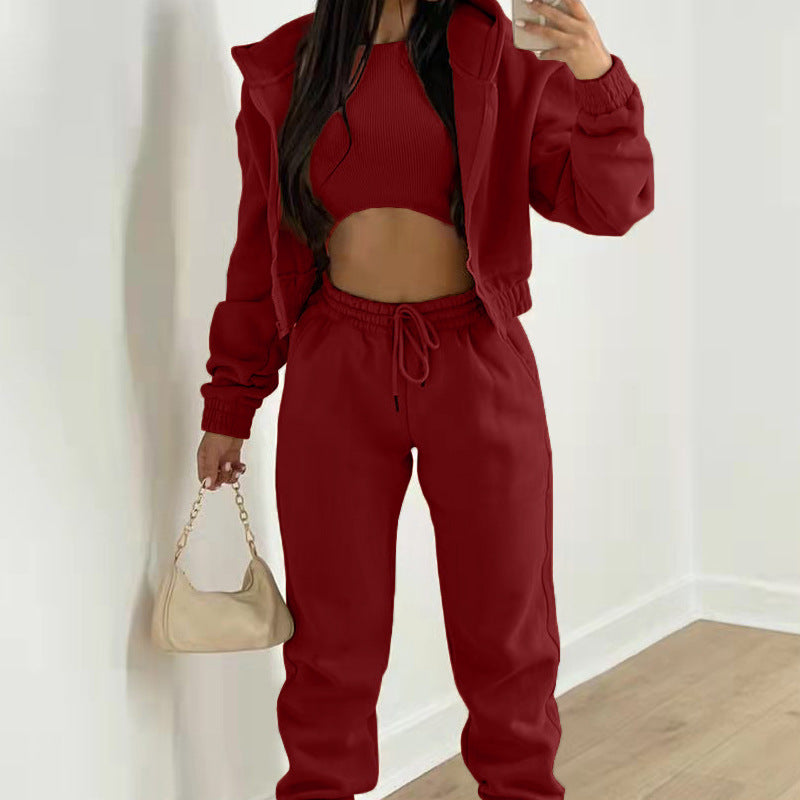 Women's Three-Piece Athleisure Co-Ord Set