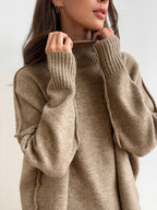 Knitted Roll Neck Lounge Set – Jumper and Trousers
