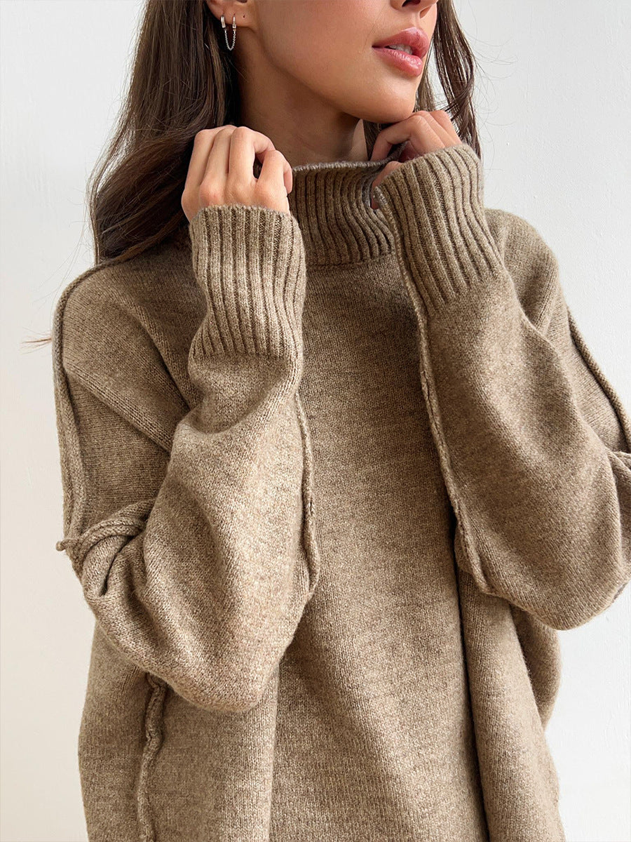 Knitted Roll Neck Lounge Set – Jumper and Trousers