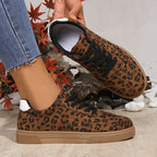 Women's Printed Low-Top Trainers with Lace-Up Fastening