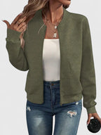 Women's Zip Jacket – Warm Elegant Layering in 9 Colours