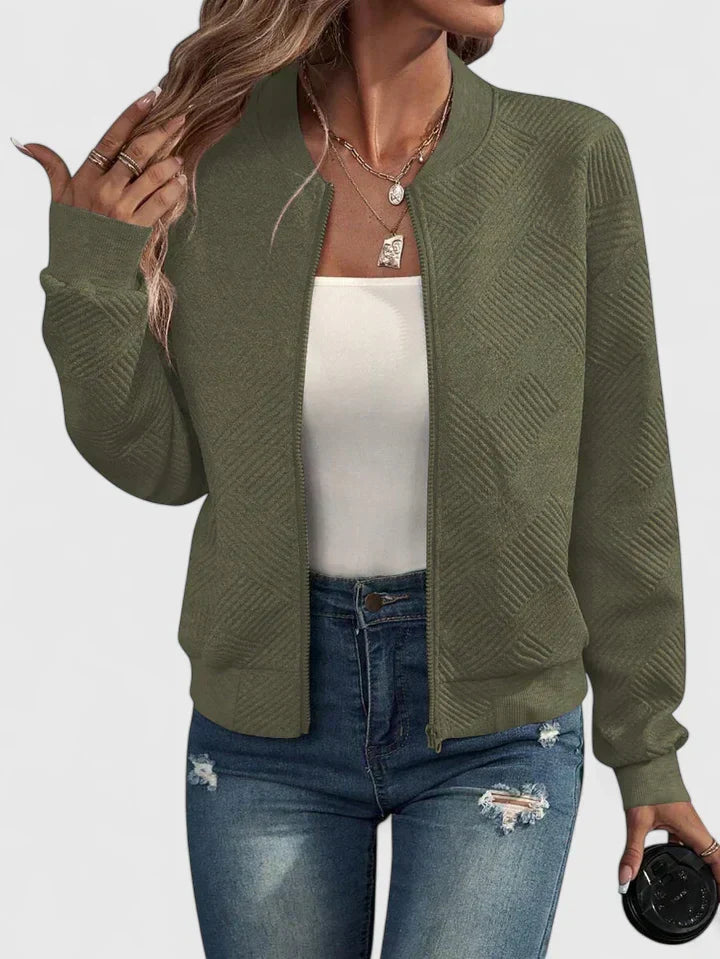 Women's Zip Jacket – Warm Elegant Layering in 9 Colours