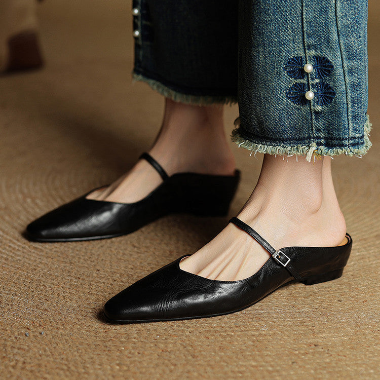Slip-On Mule Sandals – Comfortable Everyday Flat Sandal | Meave & Ivy