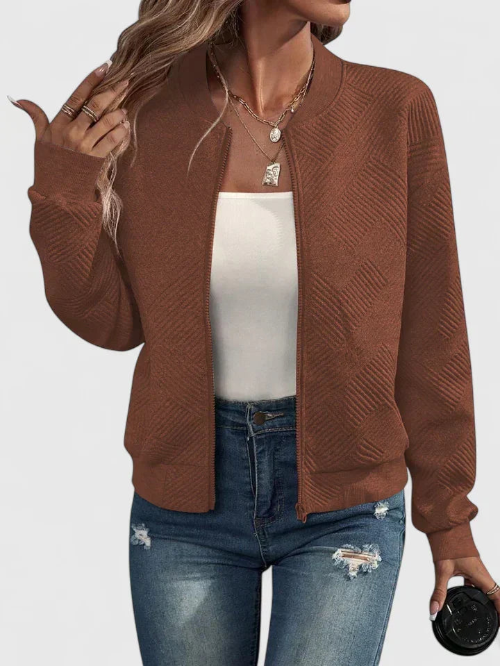 Women's Zip Jacket – Warm Elegant Layering in 9 Colours