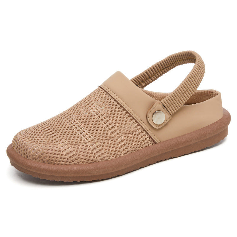 Women's Mesh Slingback Clogs with Rounded Toes