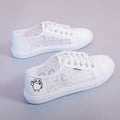Women's Lace Panel Trainers with Toe Caps